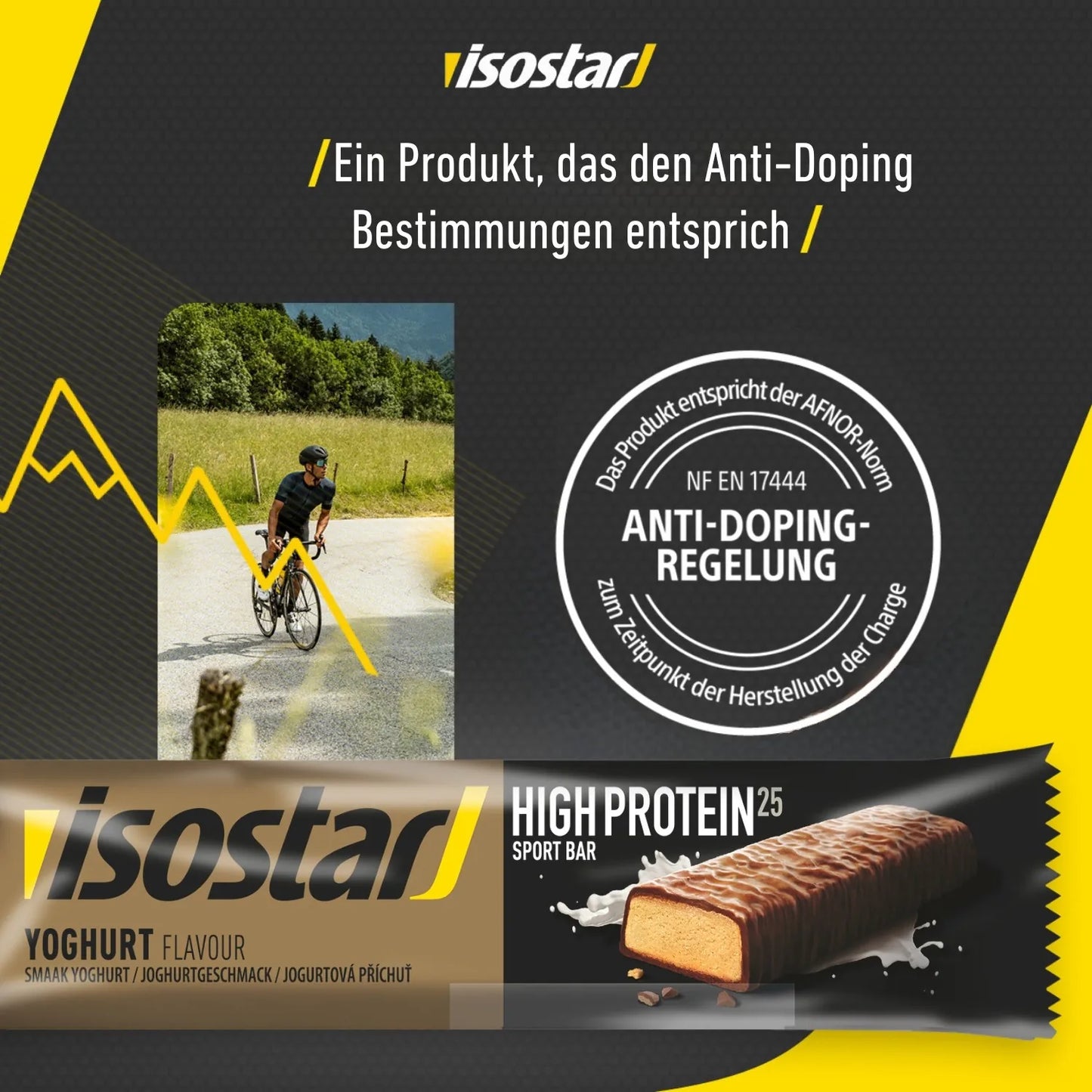 Layenberger Isostar Anti-Doping-konformes Produkt, entspricht NFEN17444. Joghurt-Geschmack für eine gesunde Ernährung