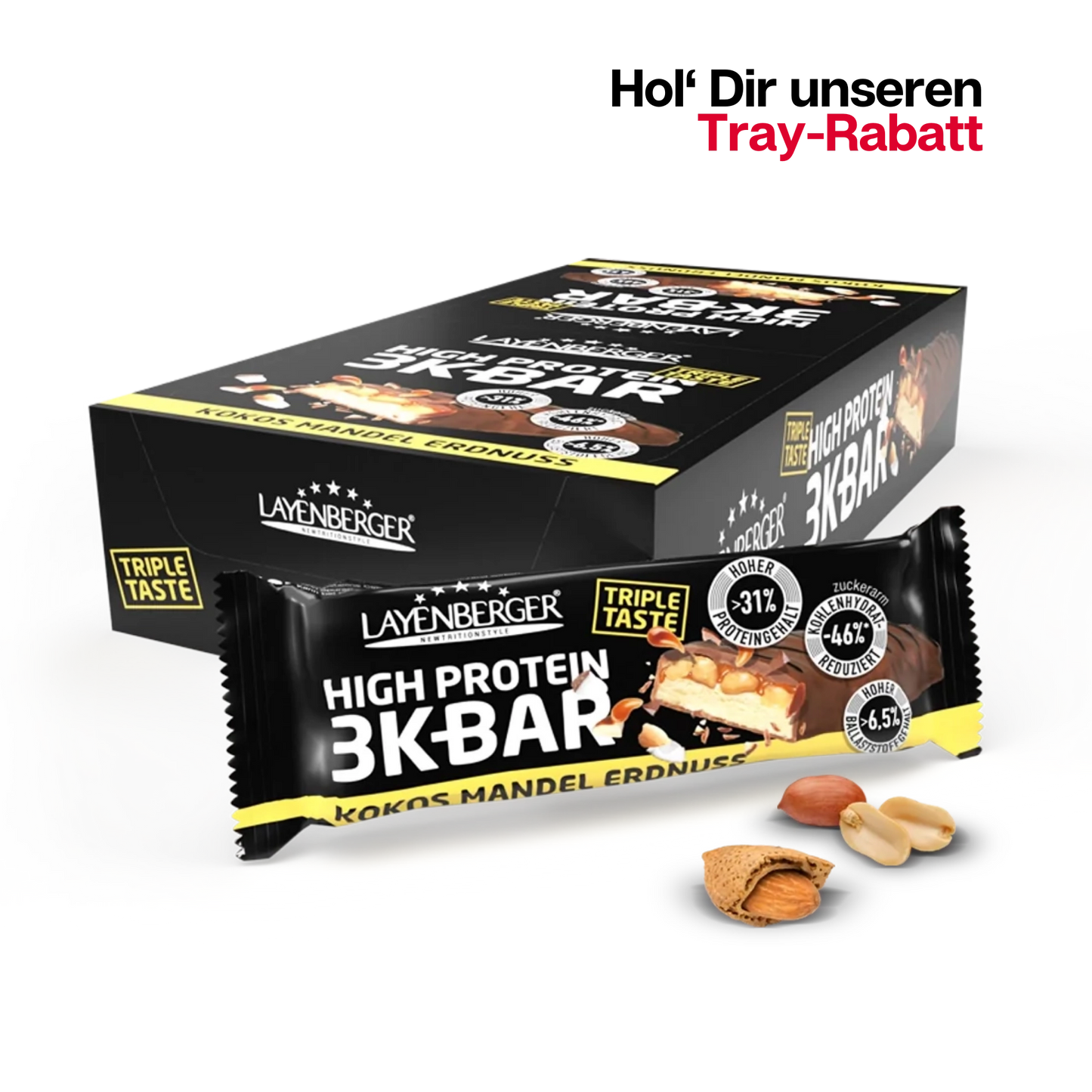 3K BAR TRIPLE TASTE Peanut Almond Coconut