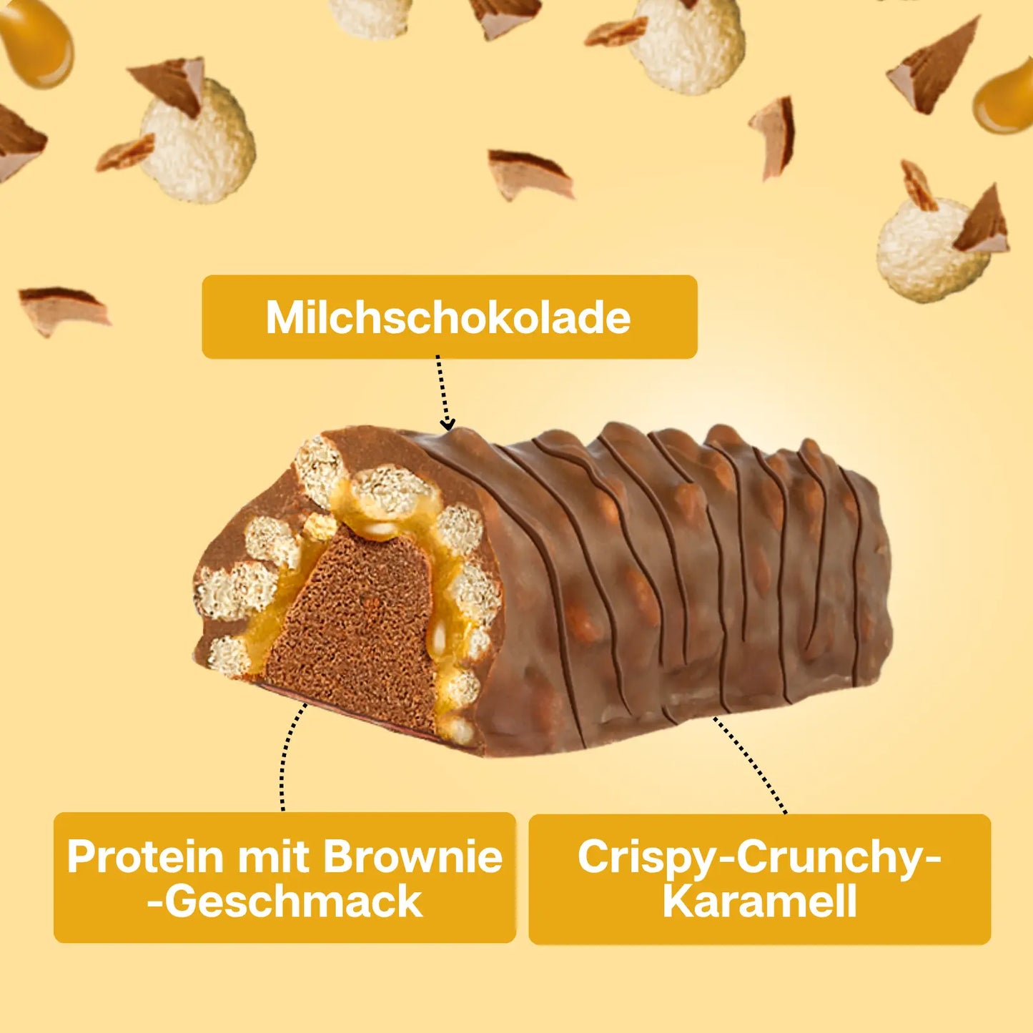 3K PROTEIN BAR CRUNCHY Brownie Caramel