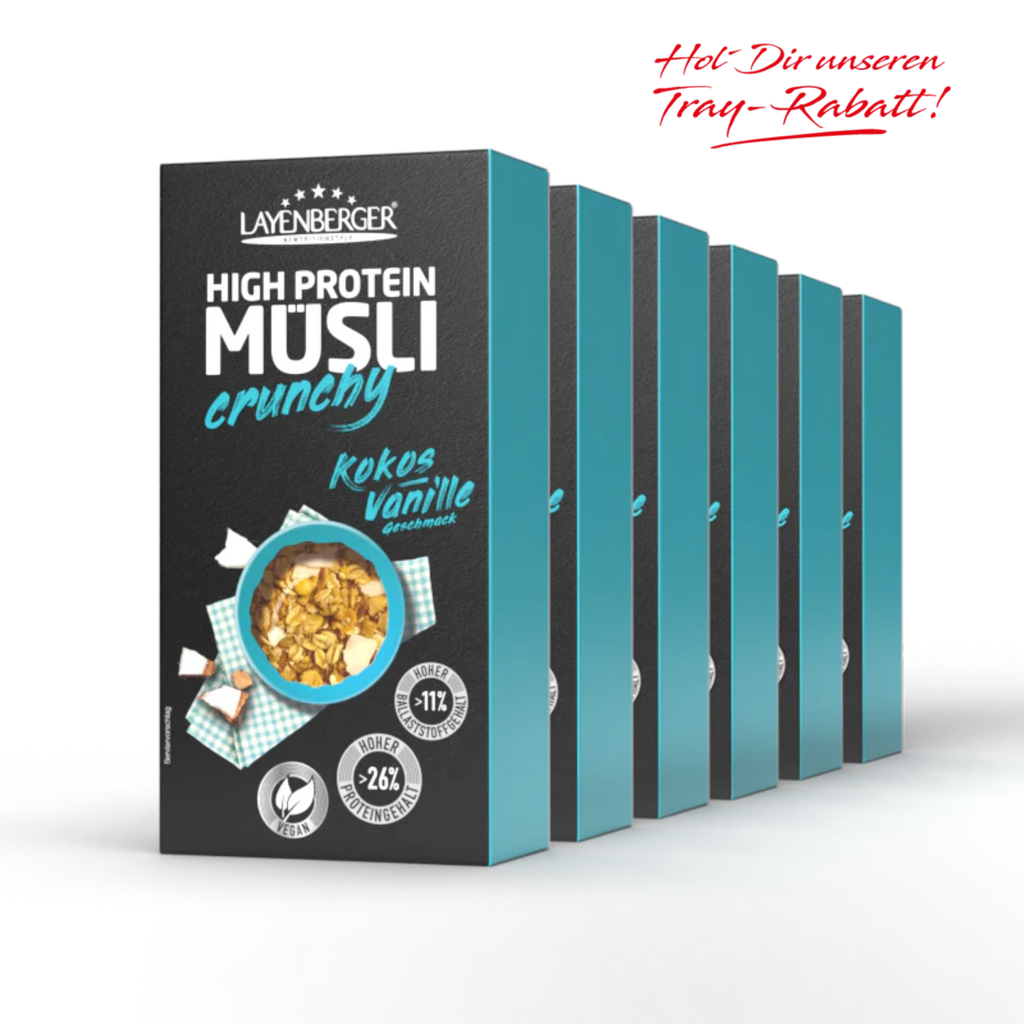 HIGH PROTEIN CRUNCHY MÜSLI Kokos-Vanille