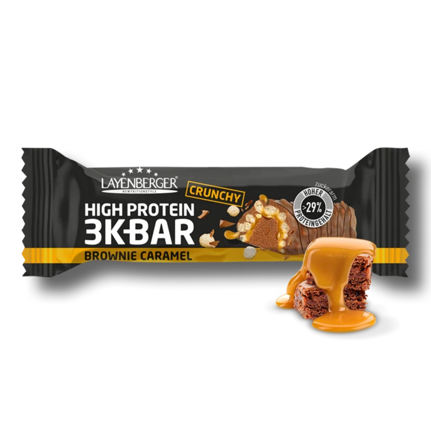 3K PROTEIN BAR CRUNCHY Brownie Caramel 15er Karton