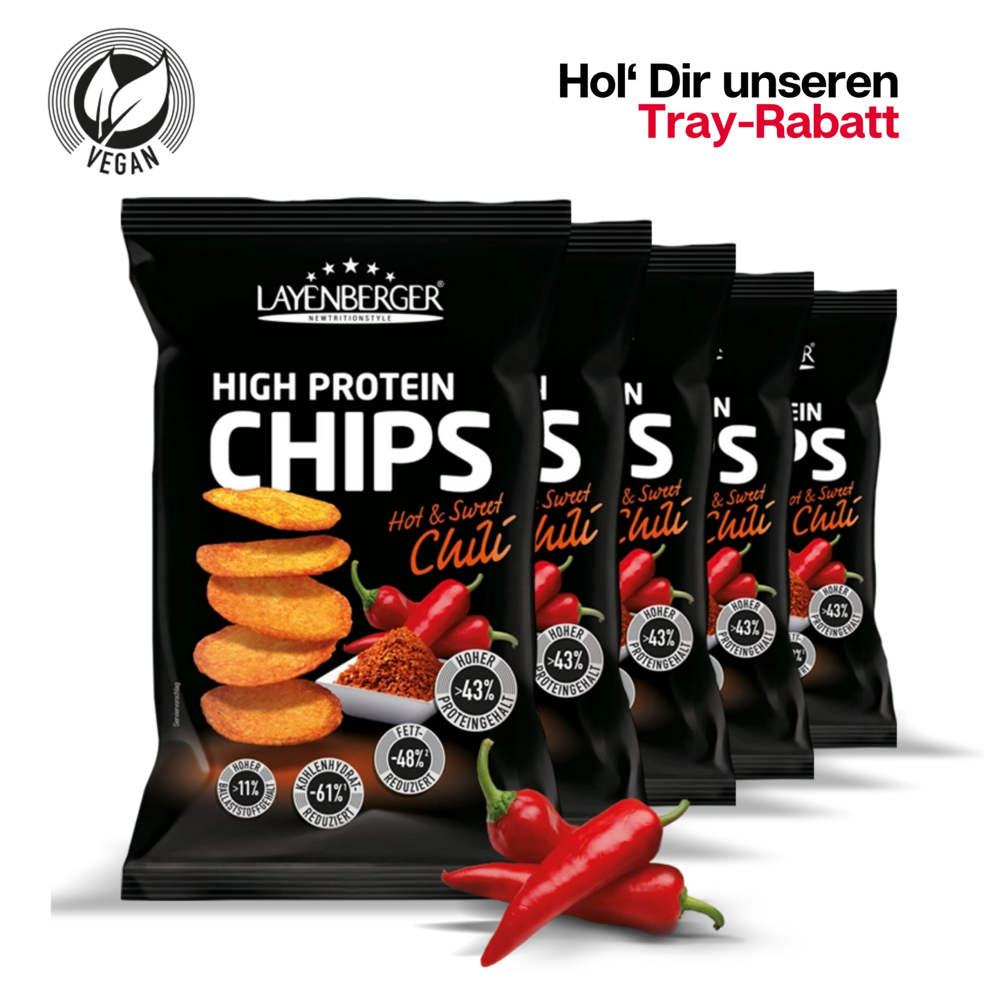 HIGH PROTEIN CHIPS Hot & Sweet Chili