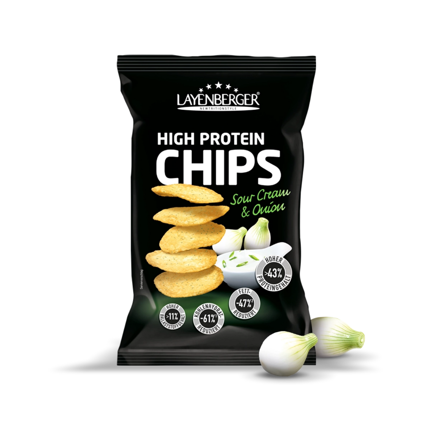 HIGH PROTEIN CHIPS Sour Cream & Onion 5er Karton