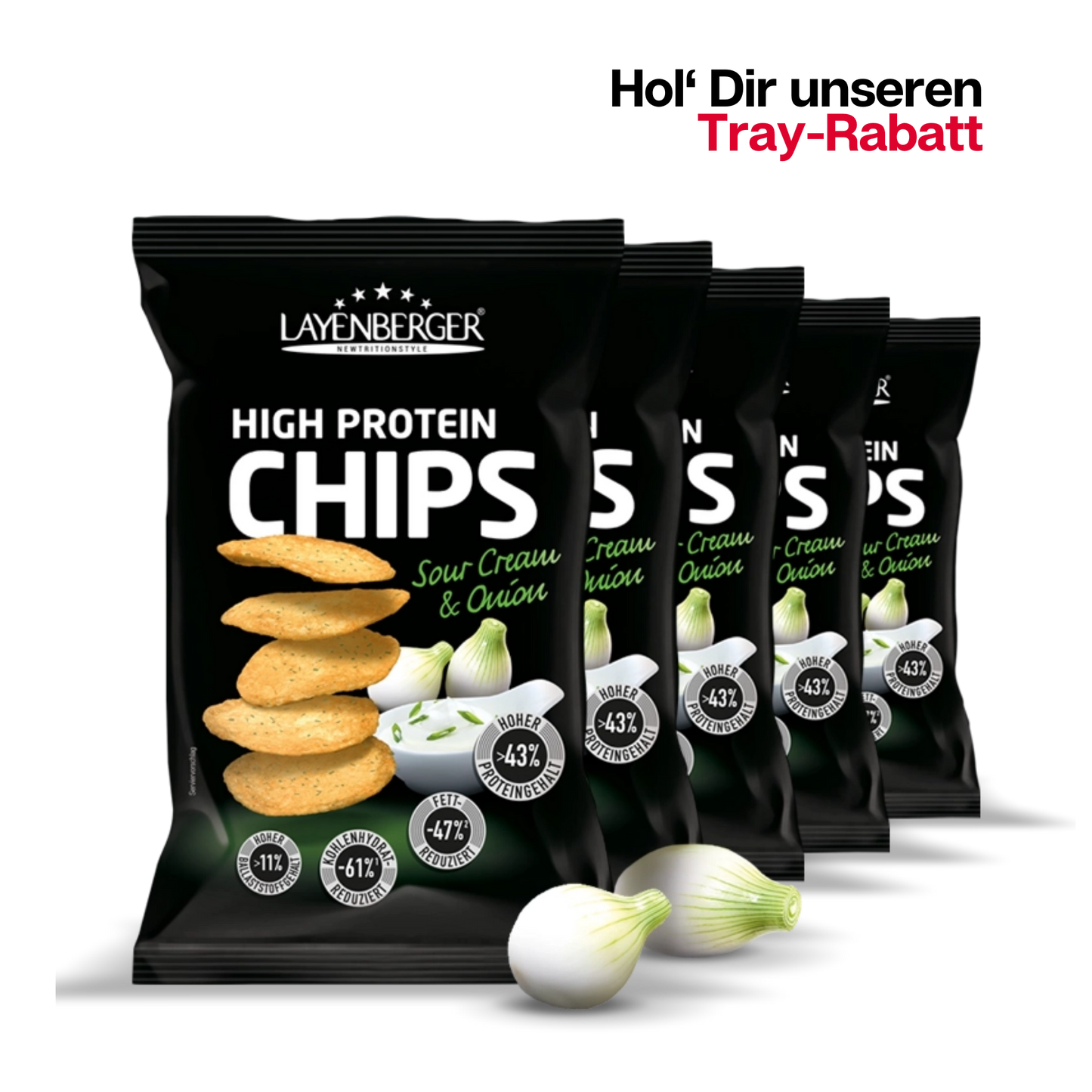 HIGH PROTEIN CHIPS Sour Cream & Onion