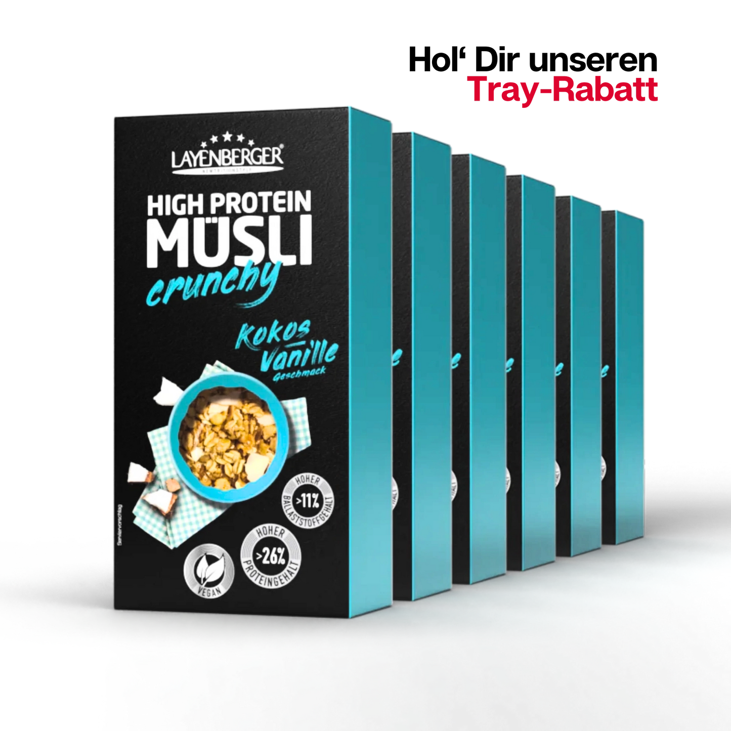 HIGH PROTEIN CRUNCHY MÜSLI Kokos-Vanille