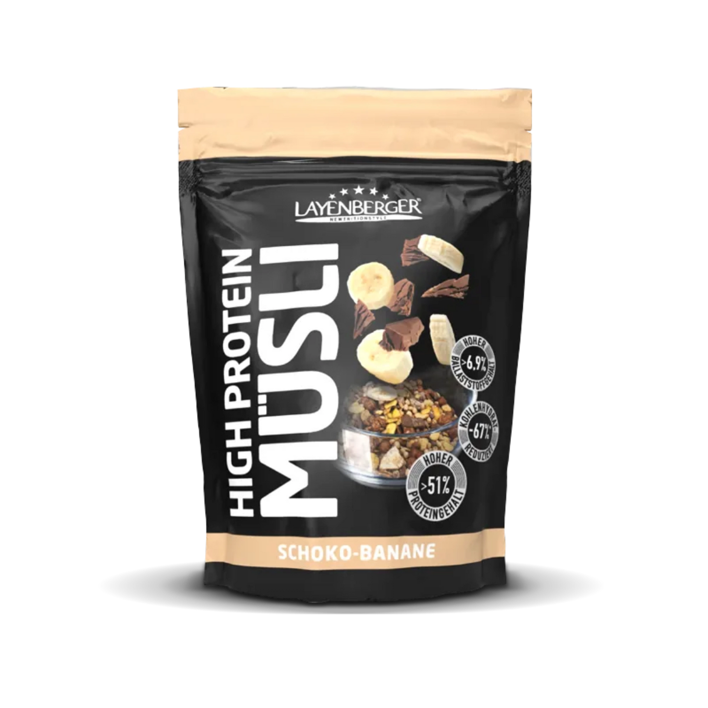 3K PROTEIN MÜSLI Schoko Banane 3er Karton