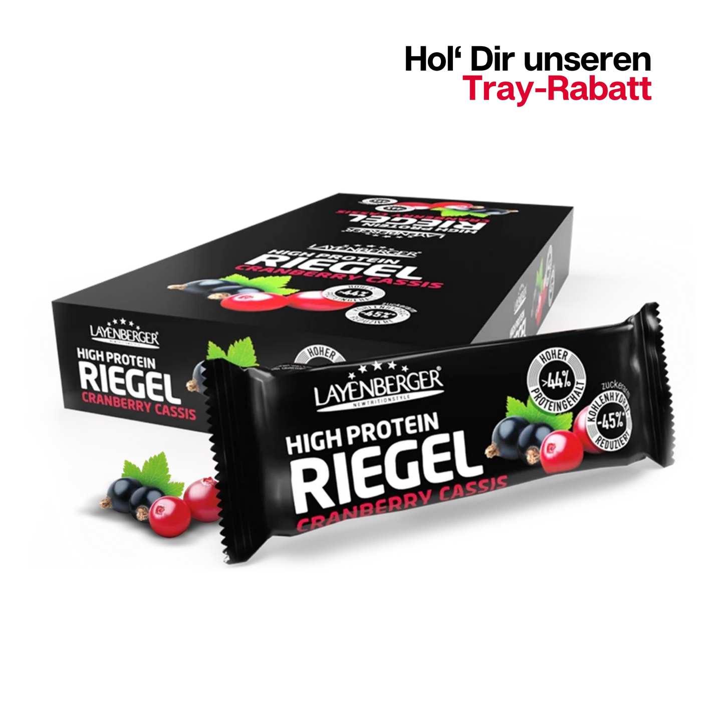 HIGH PROTEIN RIEGEL Cranberry-Cassis