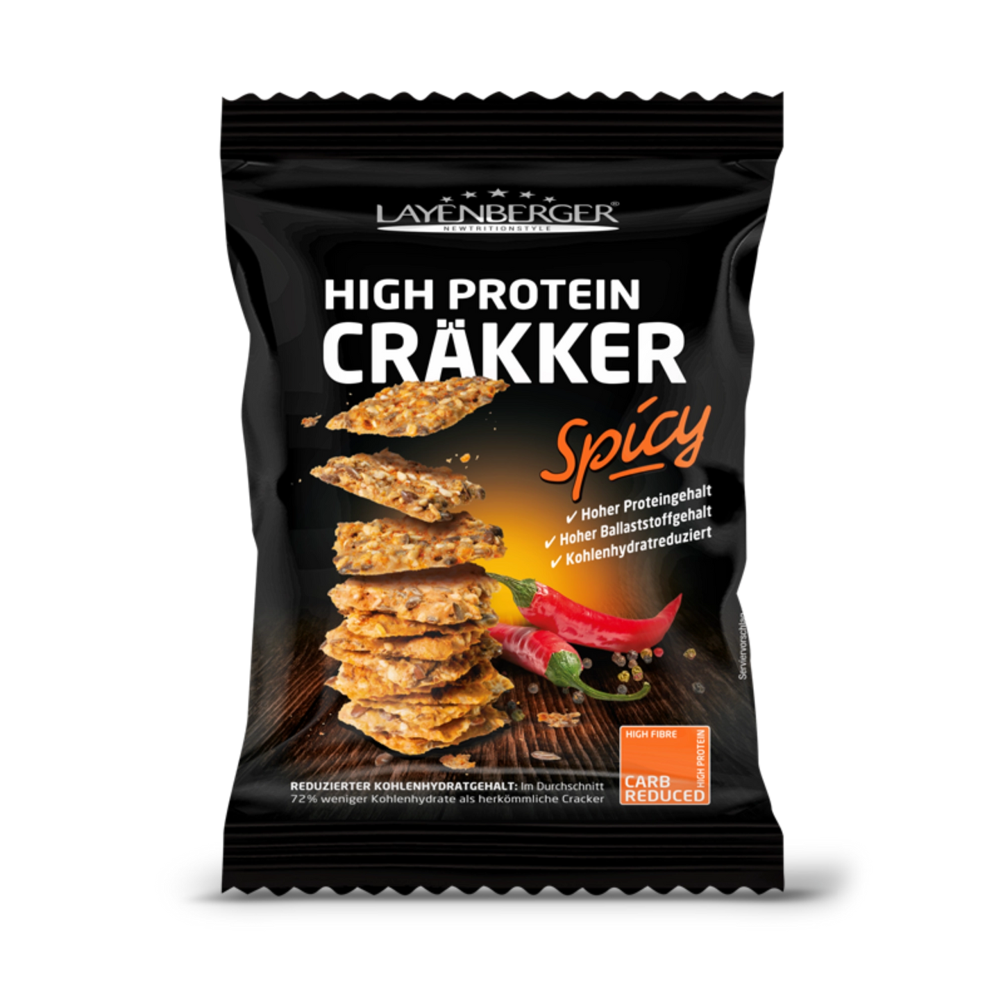 HIGH PROTEIN CRÄKKER Spicy 8er Karton
