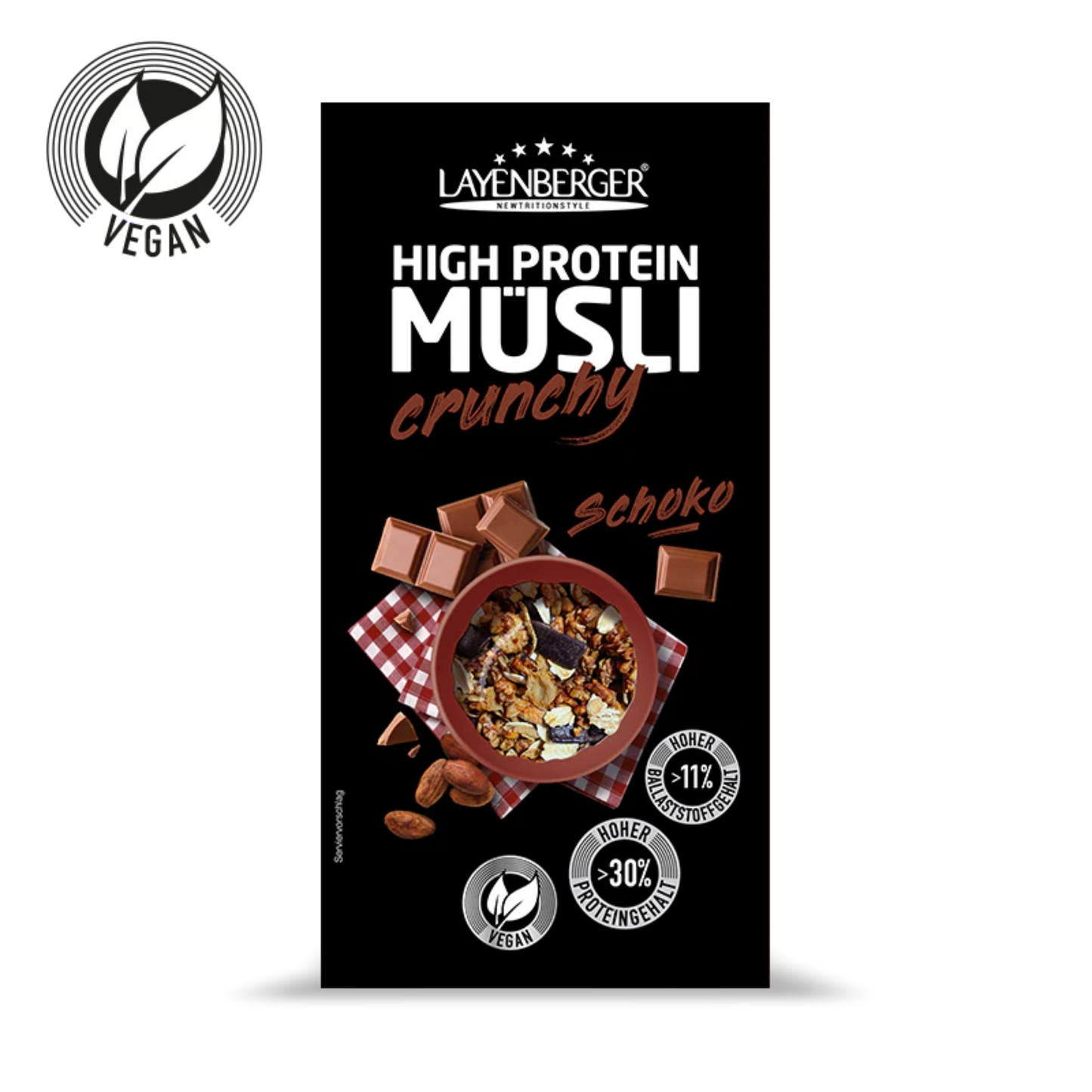 HIGH PROTEIN CRUNCHY MÜSLI Schokolade 6er Karton