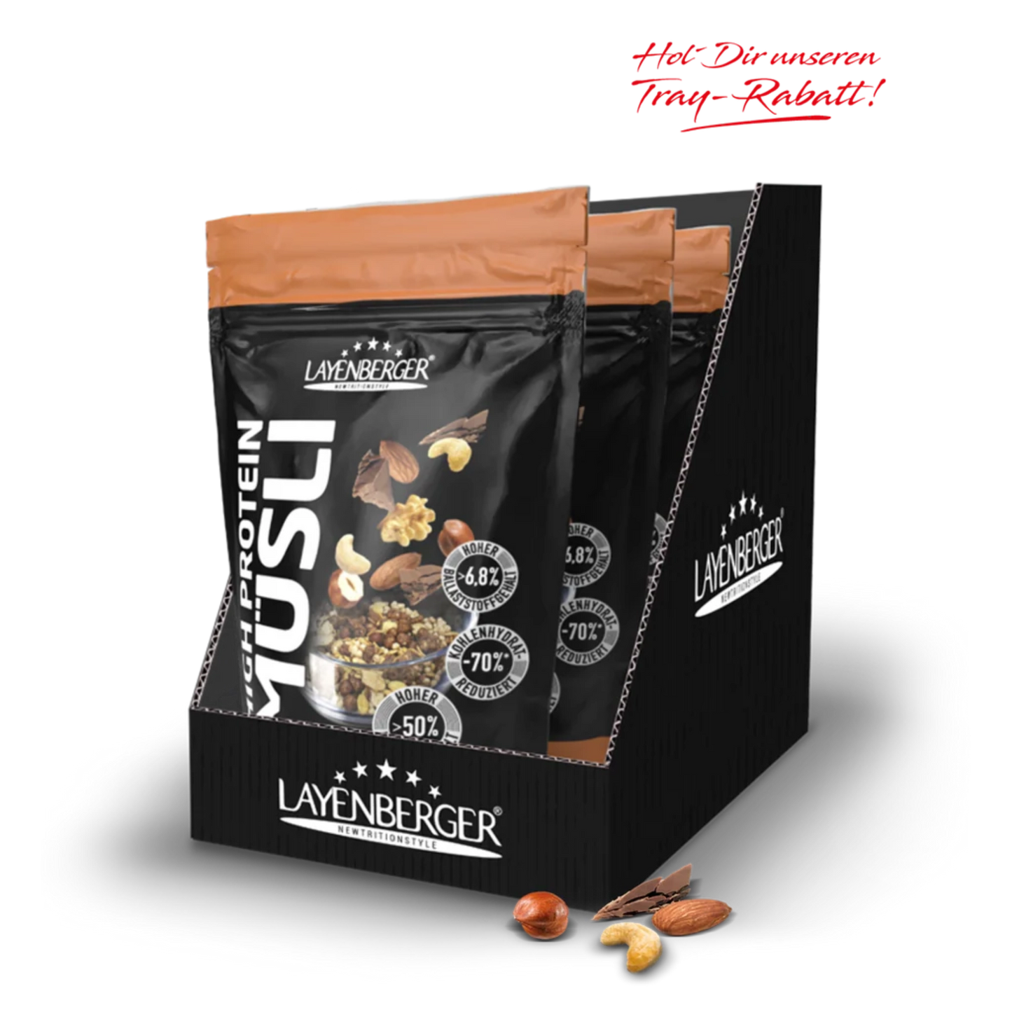 3K PROTEIN MÜSLI Schoko-Nuss