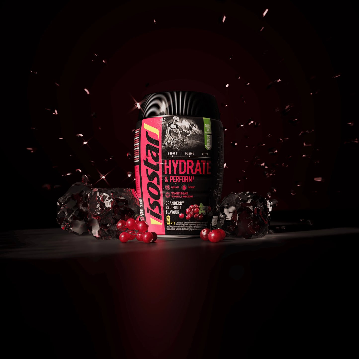 Isostar Hydrate & Perform Cranberry Red Fruit