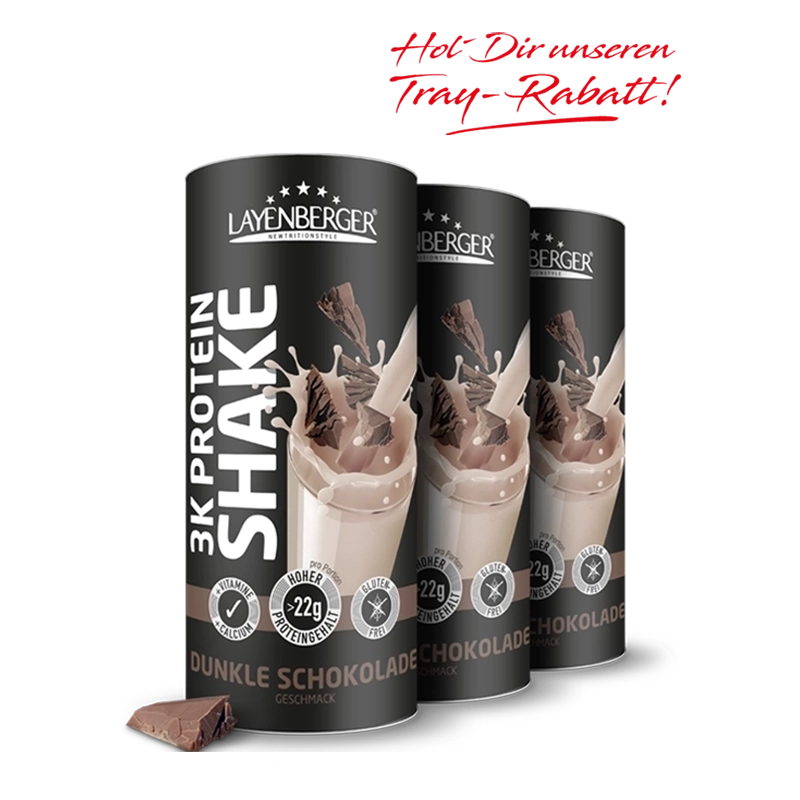 Layenberger 3K Protein Shake Dunkle Schokolade Tray