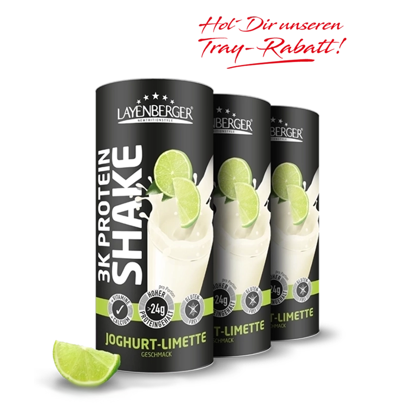 Layenberger 3K Protein Shake Joghurt Limette Tray