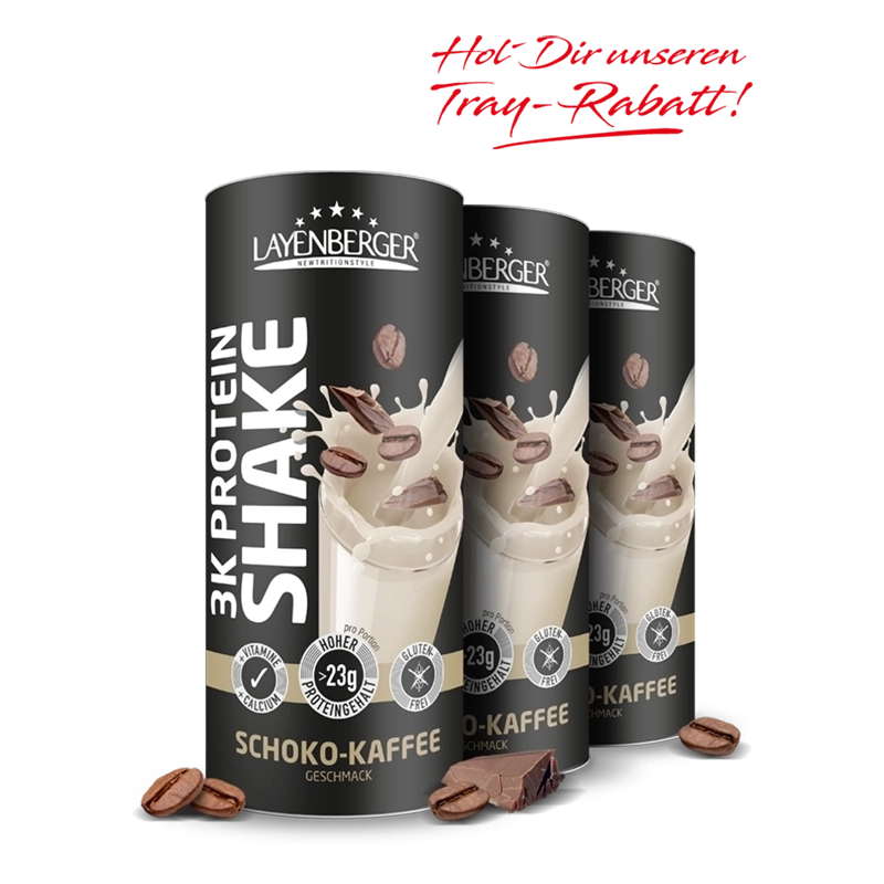 Layenberger 3K Protein Shake Schoko Kaffee Tray