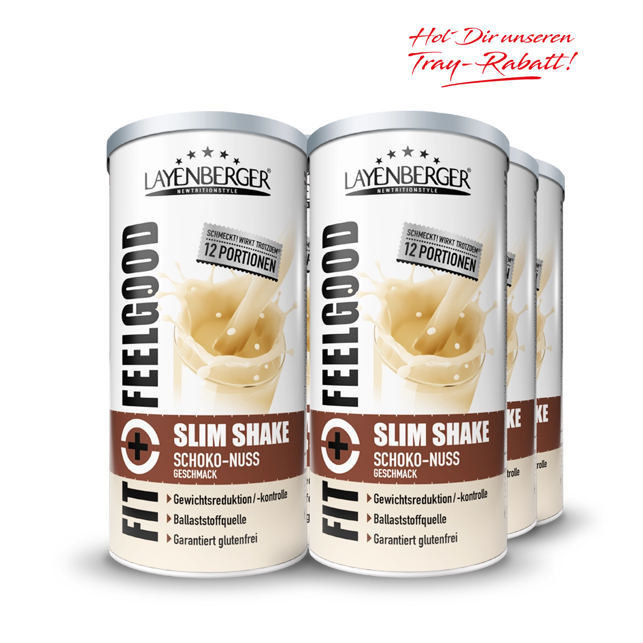Fit&FeelGood Slim Shake Schoko Nuss Tray