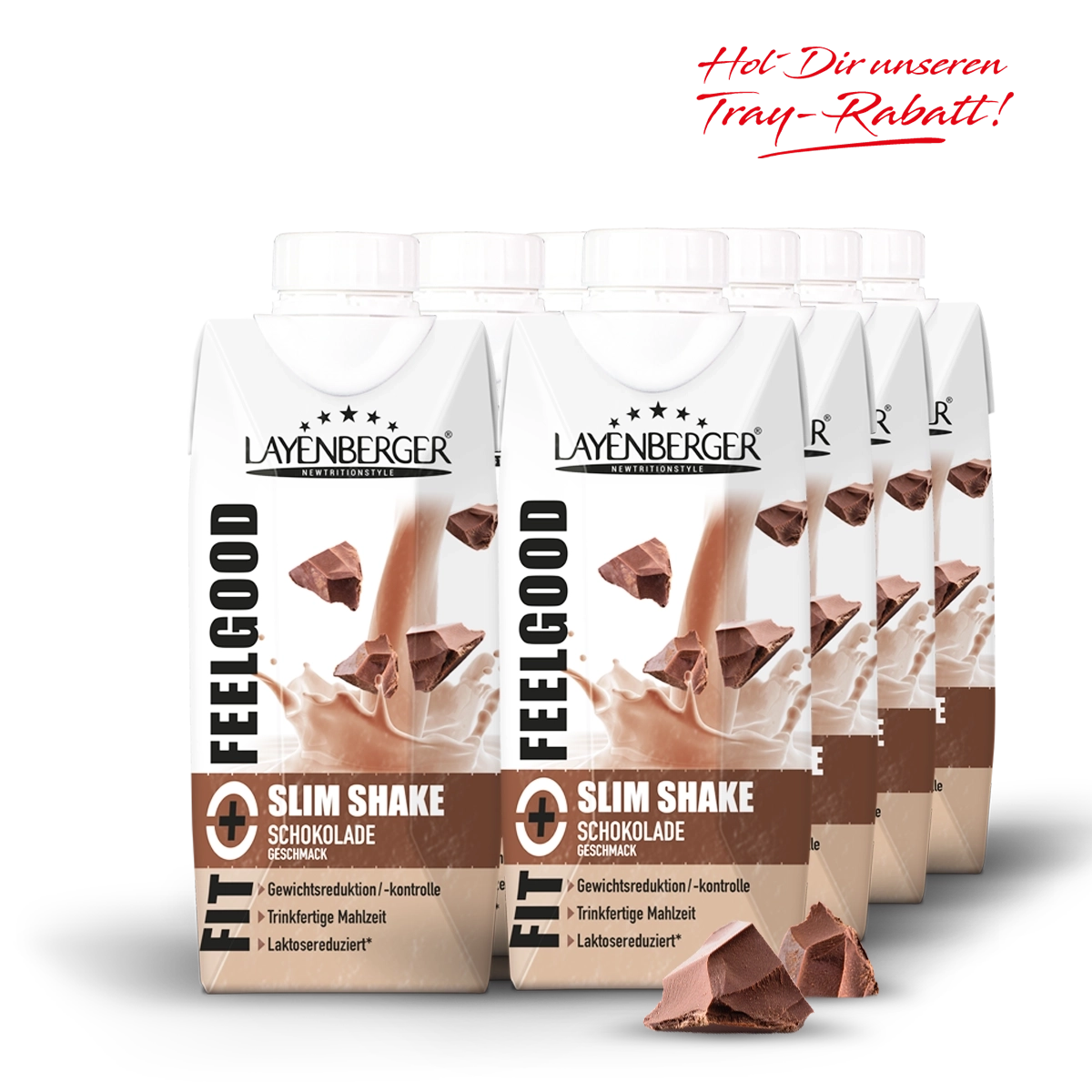 Fit&FeelGood Slim Shake Tetra Schokolade Tray