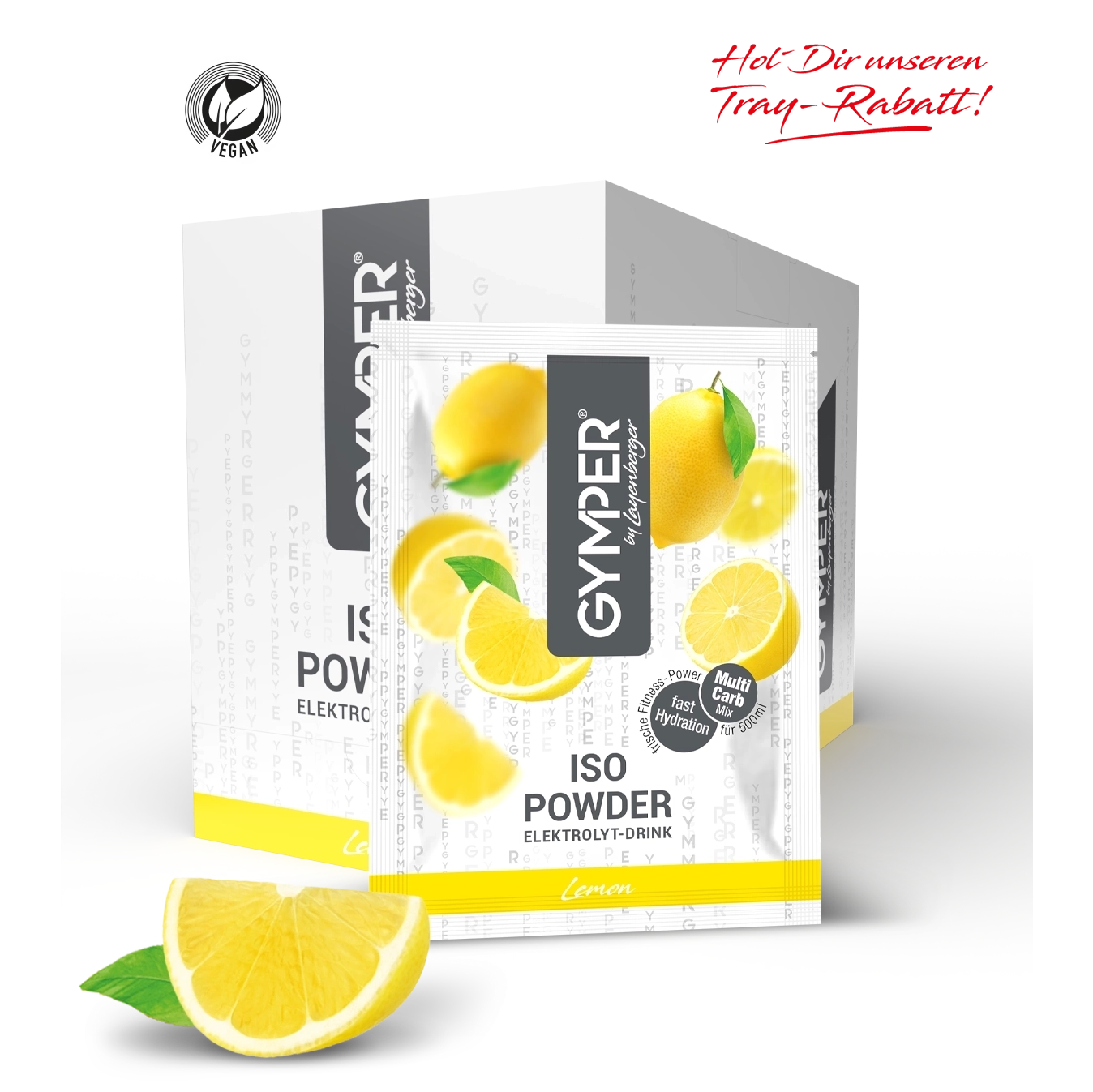 Layenberger Gymper Iso Powder Elektrolyt Lemon Tray