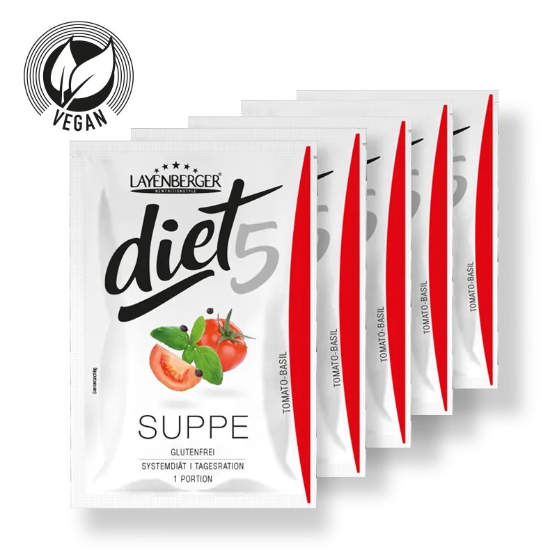 DIET5 SUPPE 5er Tagesration Tomato Basil - LAYENBERGER Nutrition Group GmbH