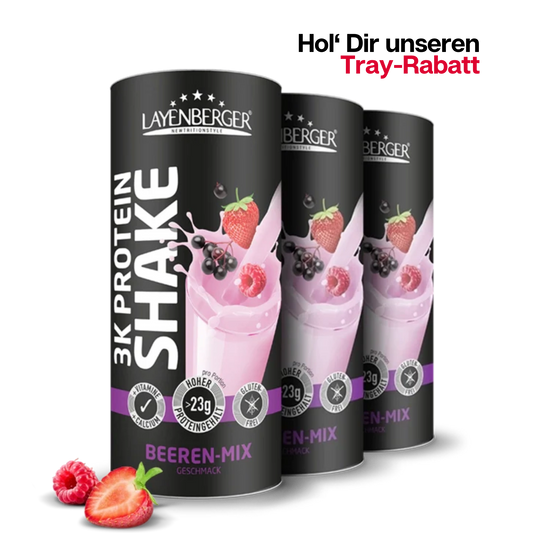 3K PROTEIN SHAKE Beeren-Mix 3er Karton
