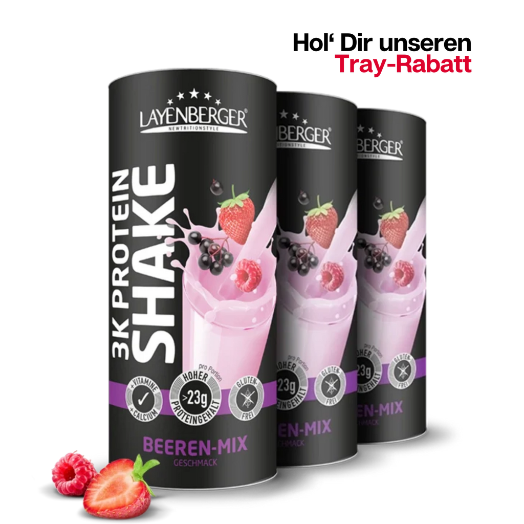 3K PROTEIN SHAKE Beeren-Mix 3er Karton