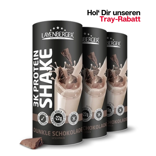 3K PROTEIN SHAKE Dunkle-Schokolade 3er Karton