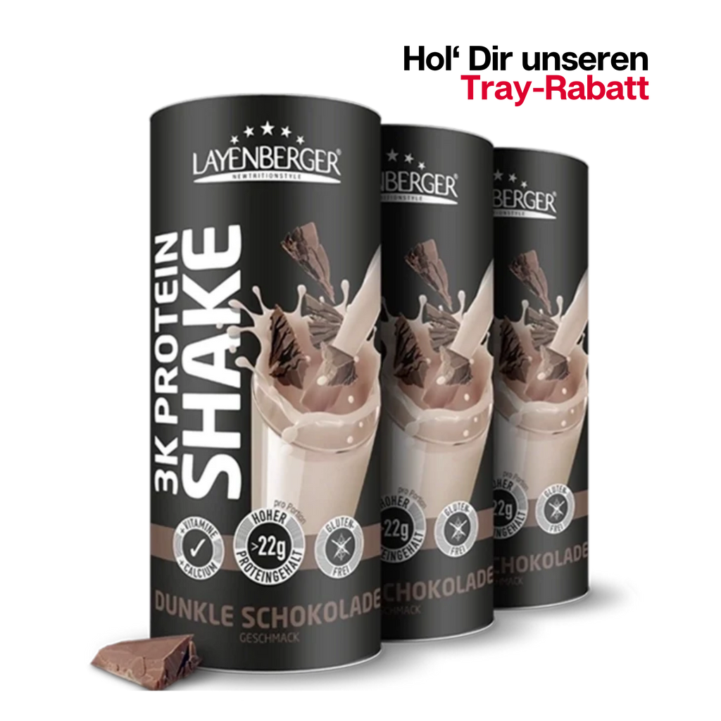 3K PROTEIN SHAKE Dunkle-Schokolade 3er Karton