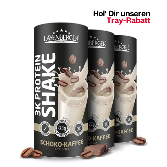 3K PROTEIN SHAKE Schoko Kaffee 3er Karton