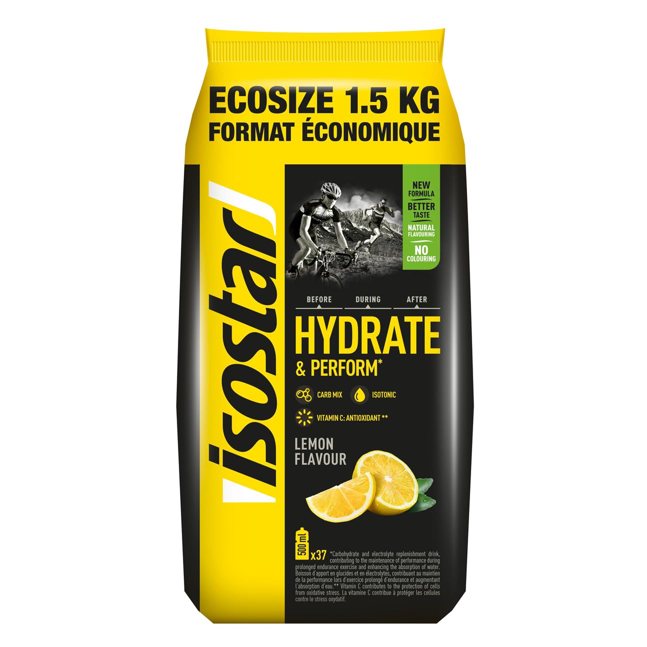 Isostar Hydrate & Perform Lemon 1,5kg Beutel