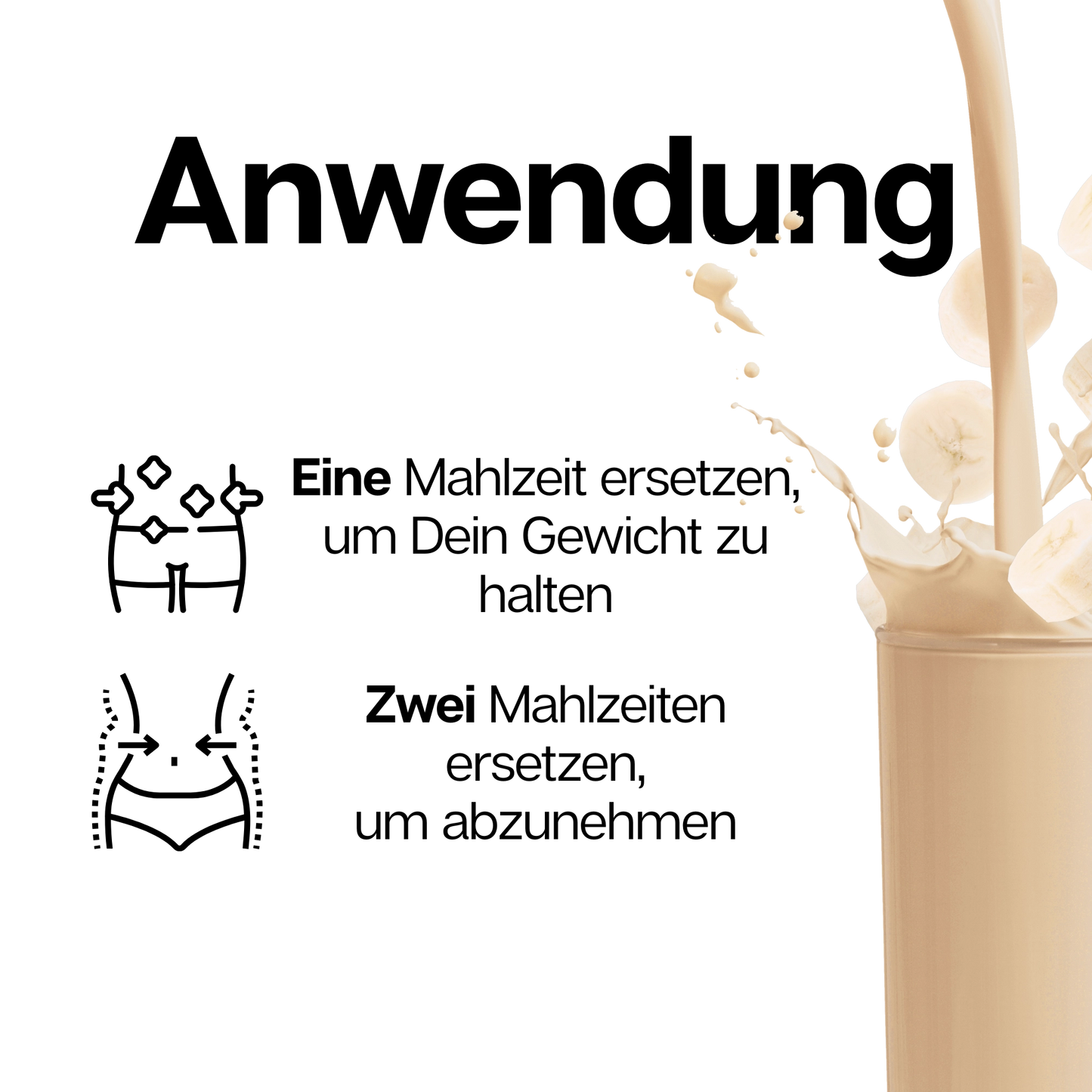 SLIM SHAKE POWDER Banane-Quark 6er Karton