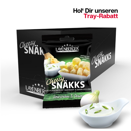 CHEESY SNÄKKS Sourcream & Onion 10er Karton