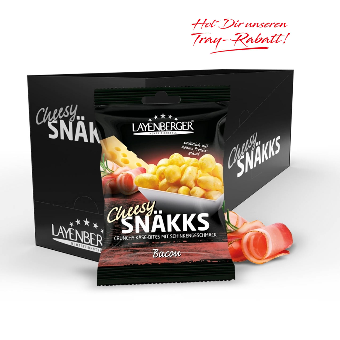 CHEESY SNÄKKS Bacon 10er Karton