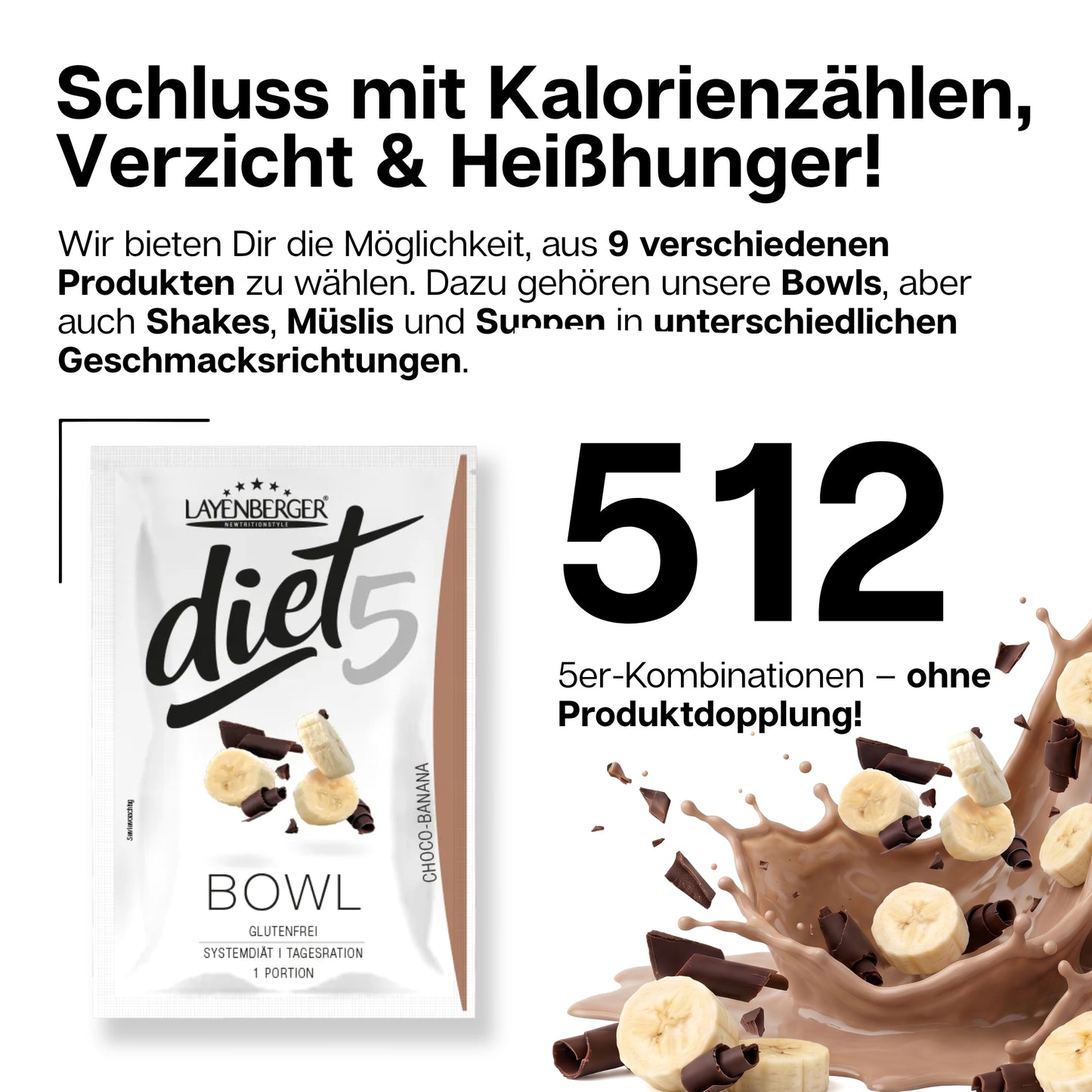 DIET5 BOWL 5 Daily ration Choco Banana