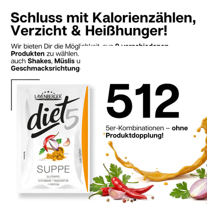 DIET5 SUPPE 5er Tagesration Thai Curry