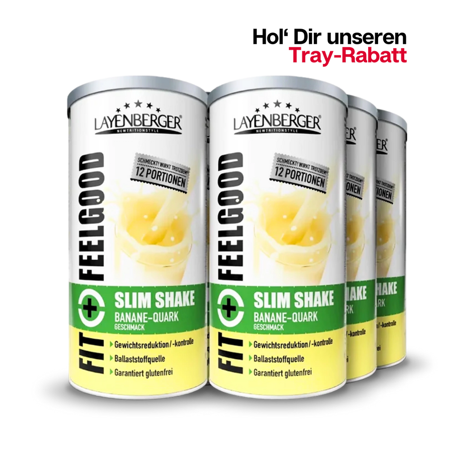 SLIM SHAKE POWDER Banane-Quark 6er Karton