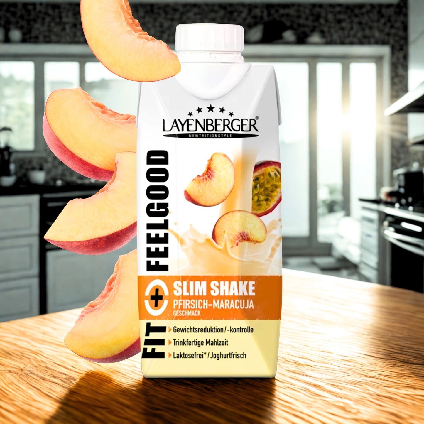 SLIM SHAKE FIXFERTIG Pfirsich-Maracuja 8er Karton