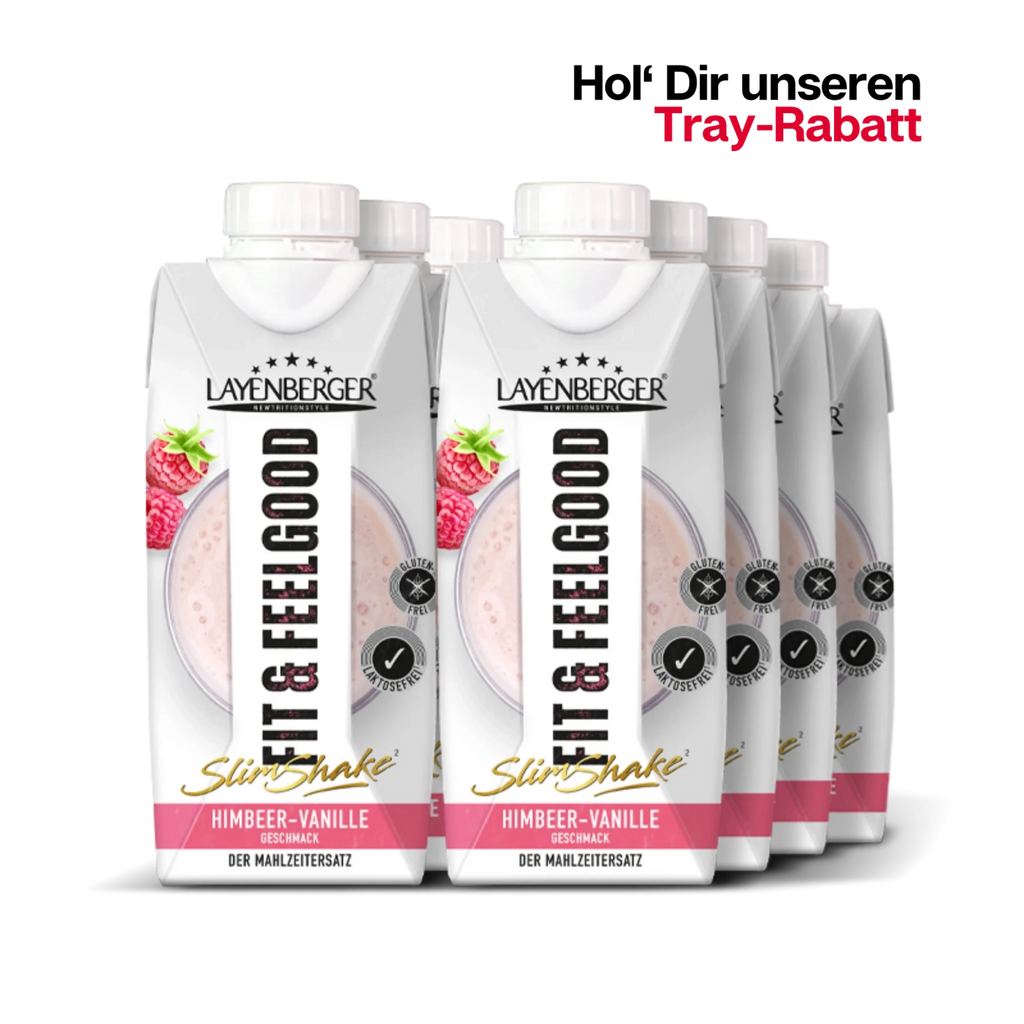 SLIM SHAKE FIXFERTIG Himbeer-Vanille 8er Karton