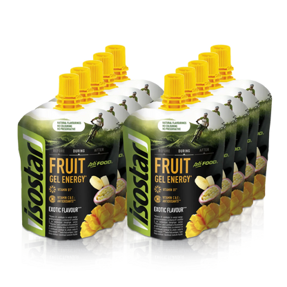 ISOSTAR ENERGY FRUIT GEL Exotic box of 24
