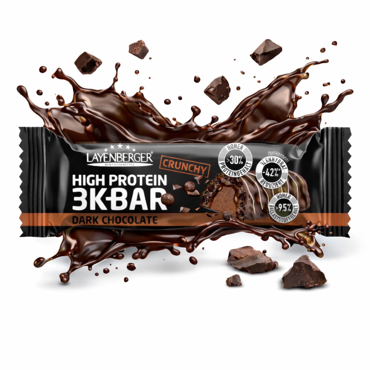 3K PROTEIN BAR CRUNCHY Dark Chocolate