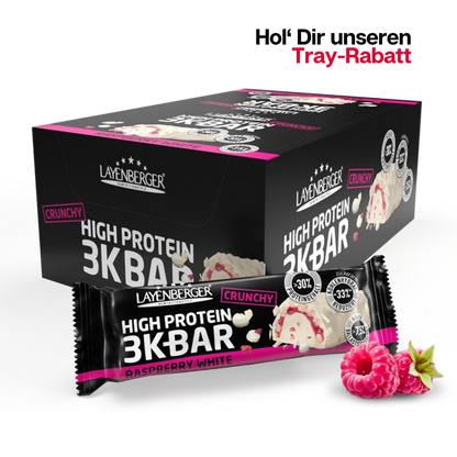 3K PROTEIN BAR CRUNCHY Raspberry White