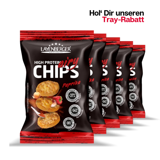 HIGH PROTEIN AIRY CHIPS Paprika 5er Karton