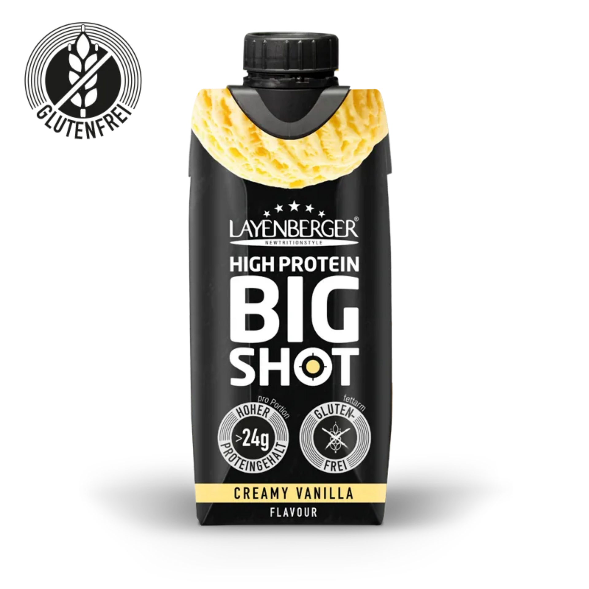 kann man protein shakes im kühlschrank aufbewahren High Protein Big Shot Creamy Vanilla – LAYENBERGER Nutrition Group GmbH
