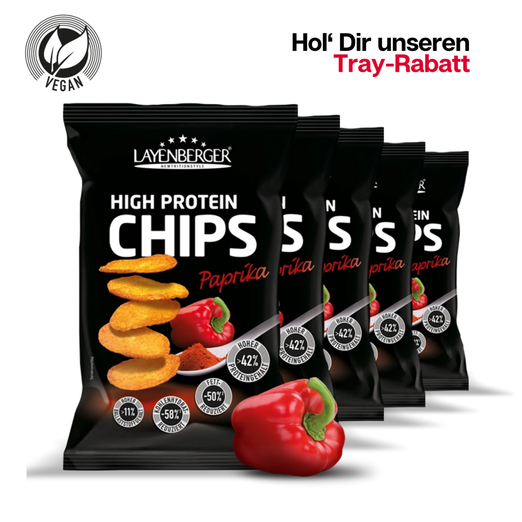 HIGH PROTEIN CHIPS Paprika 5er Karton