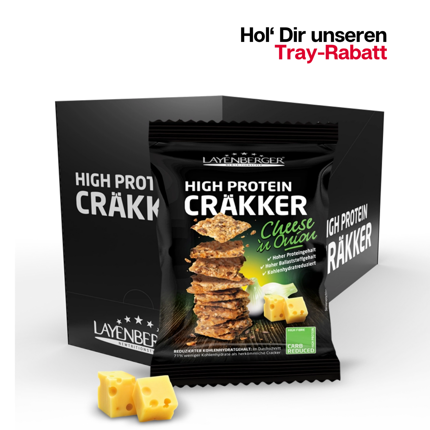 HIGH PROTEIN CRÄKKER Cheese`n Onion