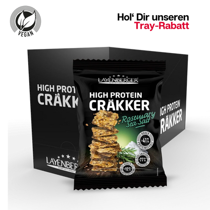 HIGH PROTEIN CRÄKKER Rosemary Sea Salt 8er Karton