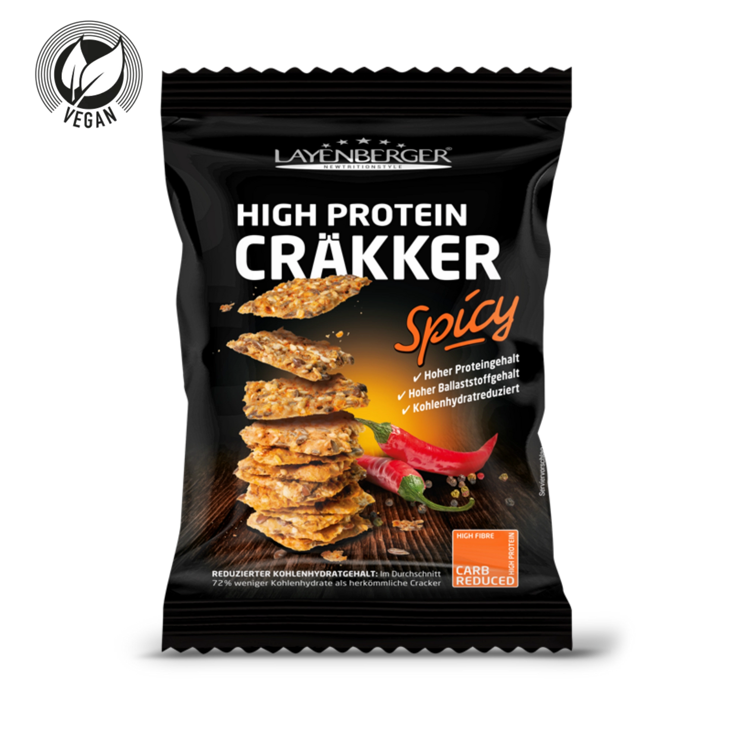 HIGH PROTEIN CRÄKKER Spicy 8er Karton