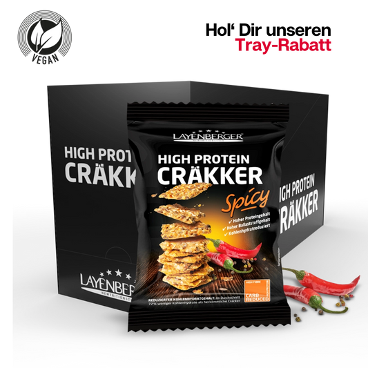 HIGH PROTEIN CRÄKKER Spicy 8er Karton