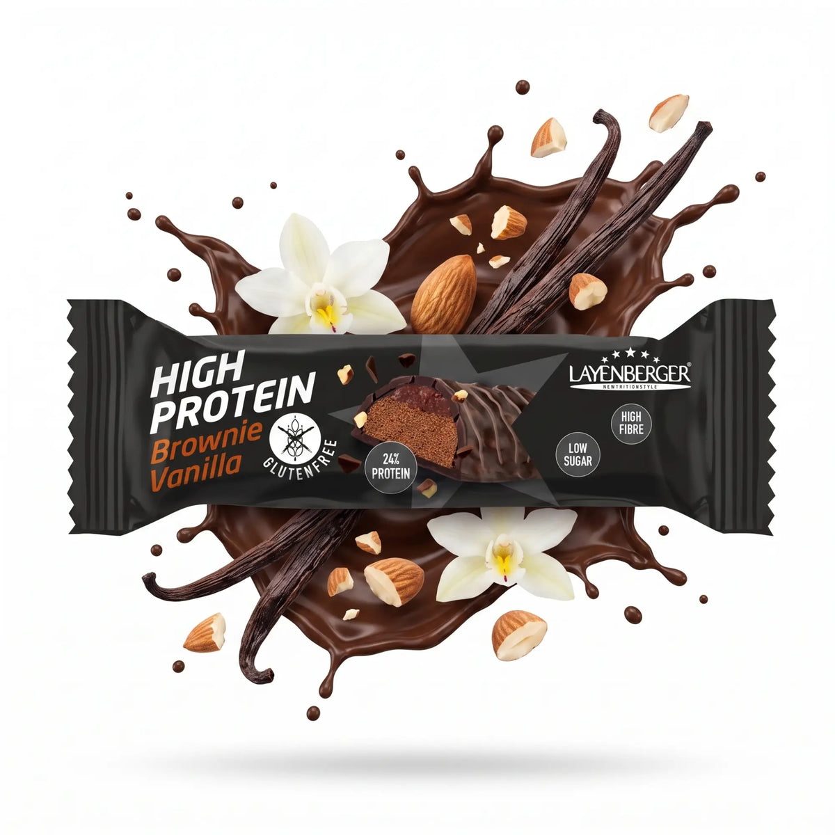 HIGH PROTEIN BAR GLUTENFREE Brownie Vanilla