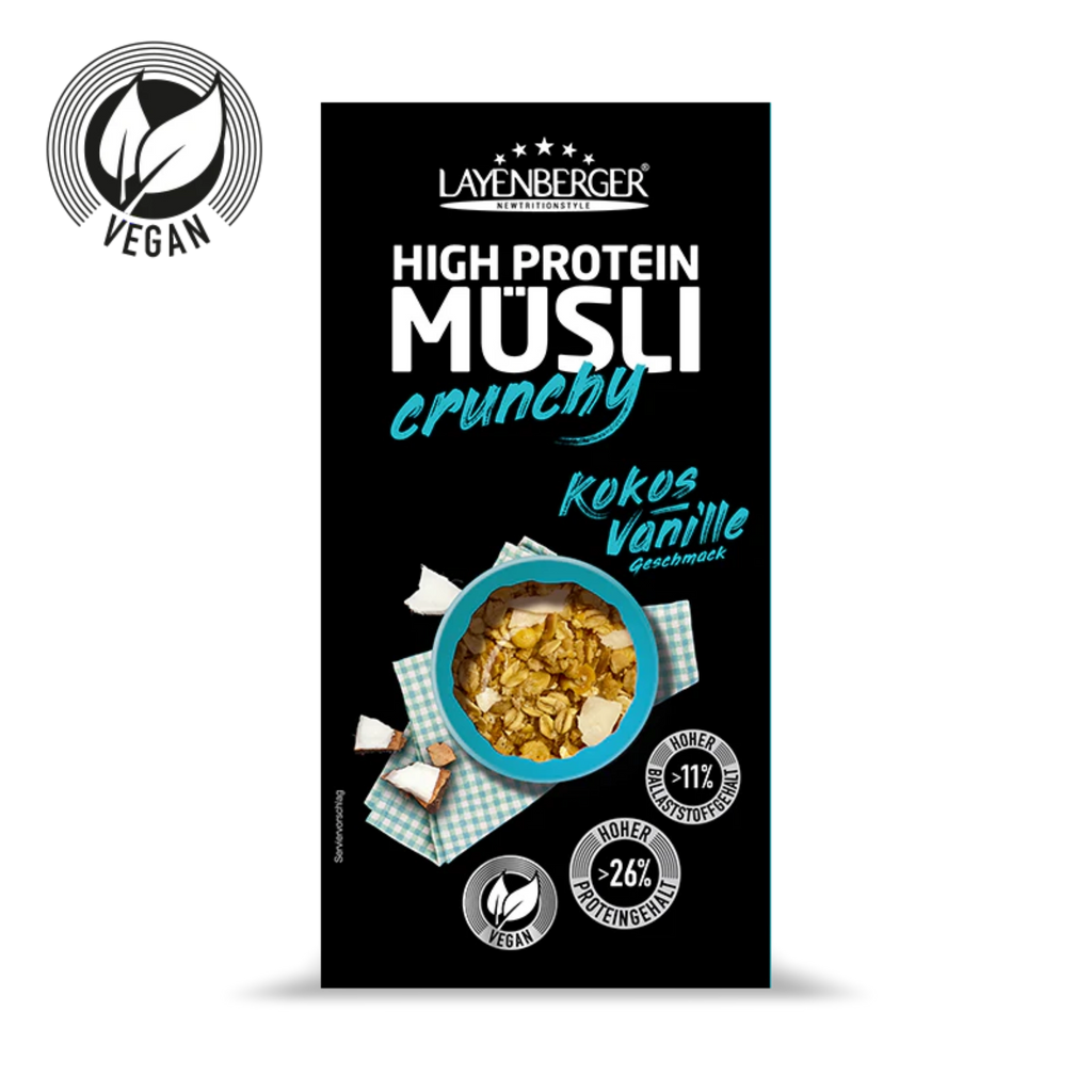 HIGH PROTEIN CRUNCHY MÜSLI Kokos-Vanille