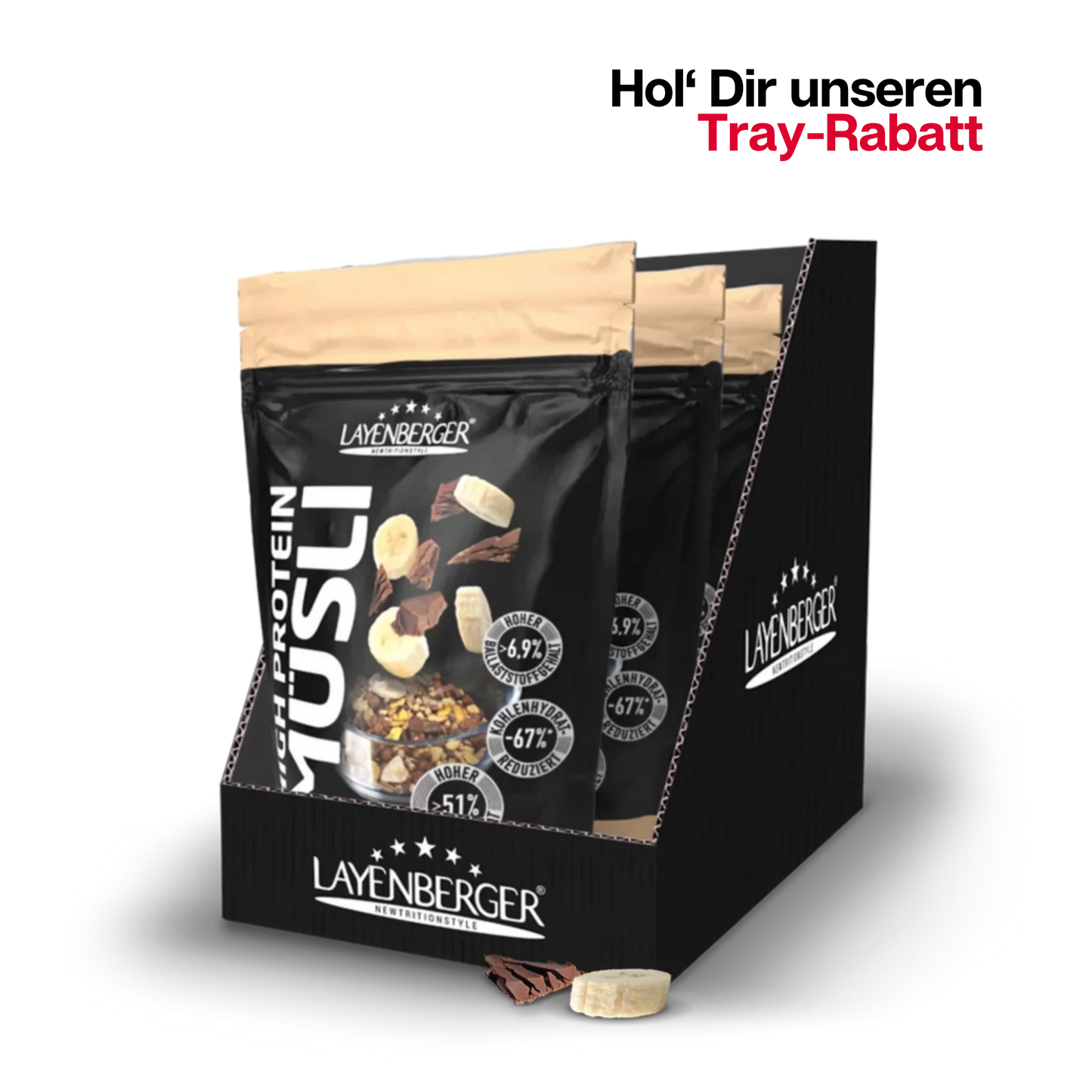 3K PROTEIN MÜSLI Schoko Banane