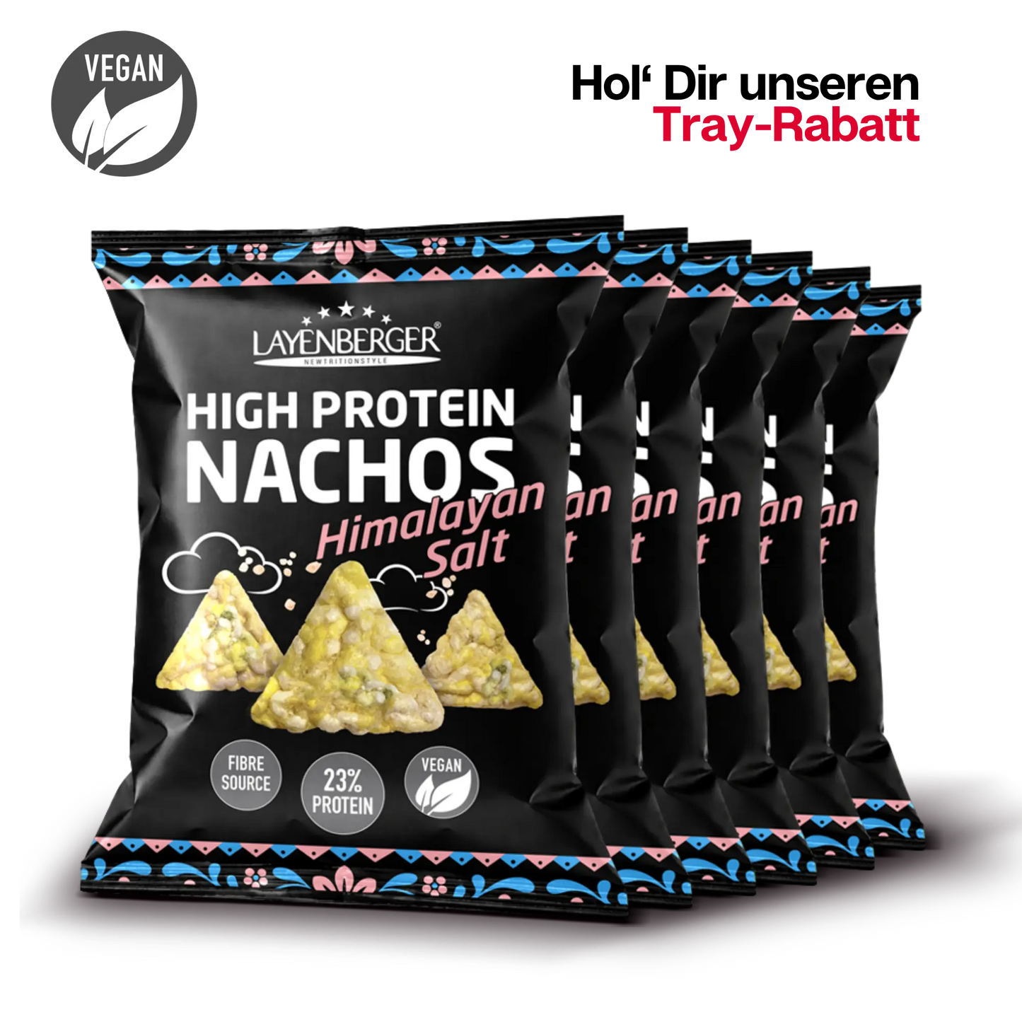 HIGH PROTEIN NACHOS Himalayan Salt 6er Karton